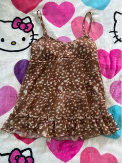 Deer fawn pattern babydoll