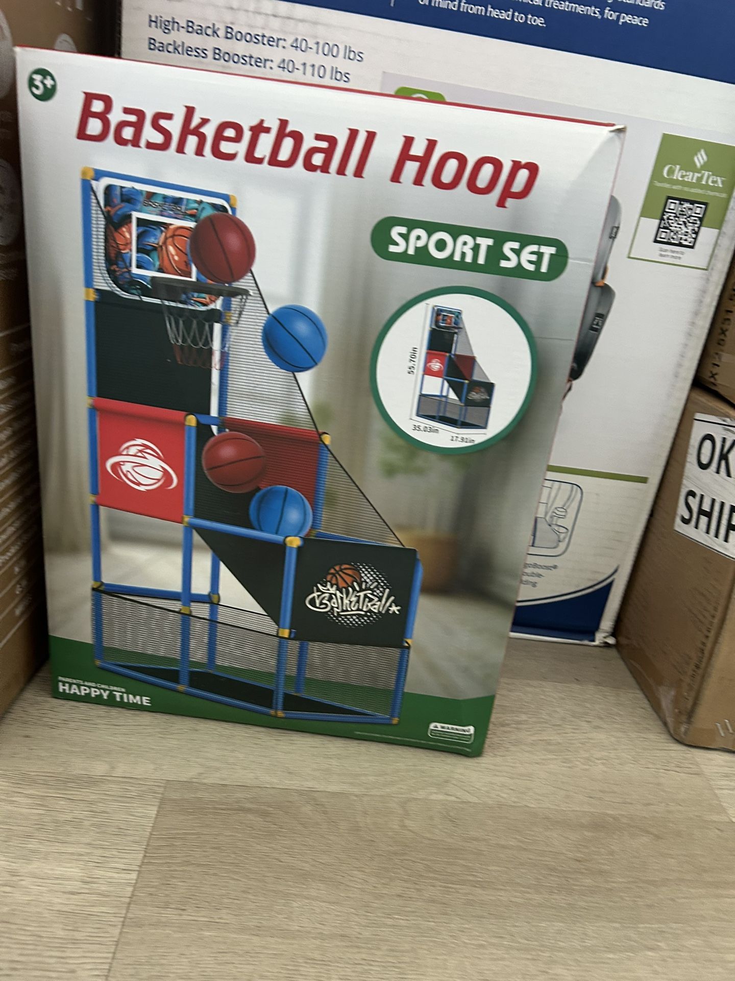 Adjustable Basketball Hoop for Kids Ages 3–8 – Indoor/Outdoor Game