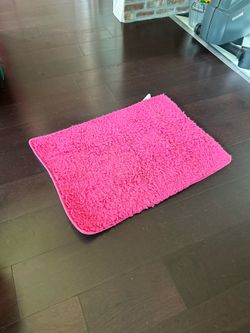 Pink rug— used