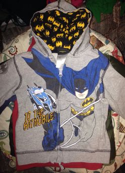 Batman sweatshirt jacket.