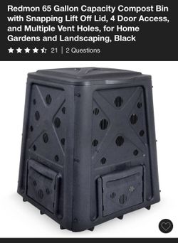 65 Gallon Composter Compost Bin