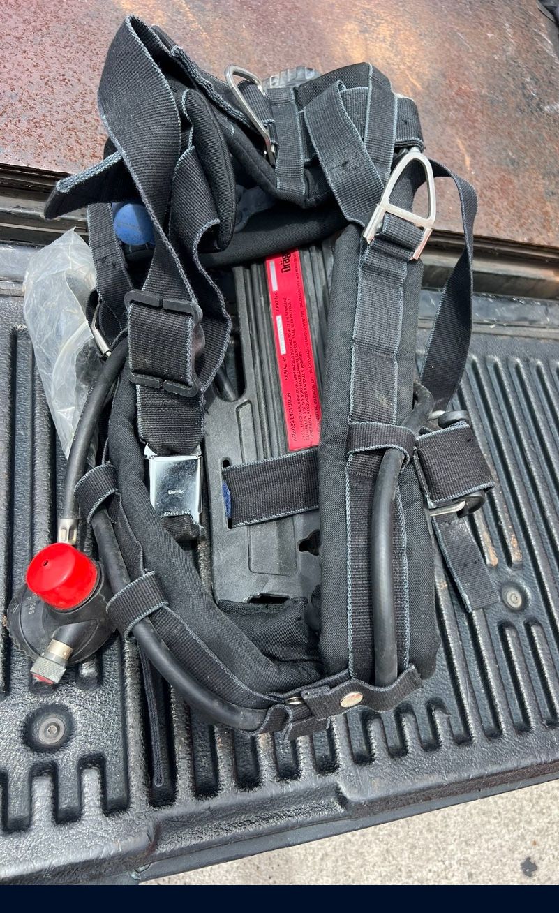 Draeger Drager Airboss Evolution SCBA Model (contact info removed) Firefighting Breathing Apparatus
