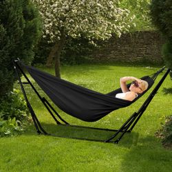 New In Box Portable Hammock with Stand Included 500lbs Weight Capacity