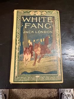 Vintage Jack London “White Fang” Hardcover – Grosset & Dunlap Illustrated Edition