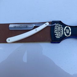 Straight Razor And Razor Strop