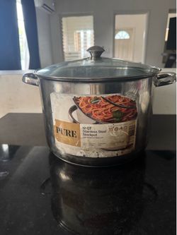 Pure Intentions 12 QT Stainless Steel Stockpot