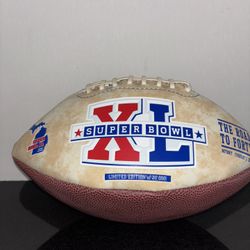 NFL Super Bowl 40 Limited Edition Road To 40 Football - Only 20,000 Produced. 