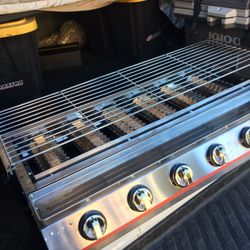 New  Countertop 6 Burner Gas Grill
