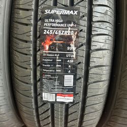 New 245/45R20 Supermax UHP-1 $110per Tire
