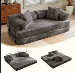 Boneless couch, converts to bed