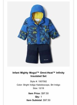 Comimbia Set. Infant Migthy Mogul Omni Heat Infinity Insulated Set.