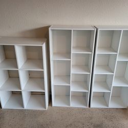 3 Cube Shelves For $65