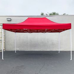 (NEW) $130 Heavy-Duty 10x15 ft Popup Canopy Tent Instant Ez Shades w/ Carry Bag 