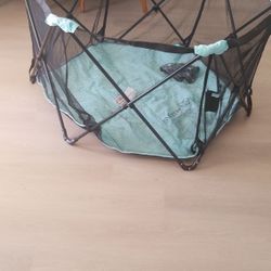 Folding portable baby player