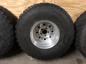 37 16.5 came off my Ford F-150