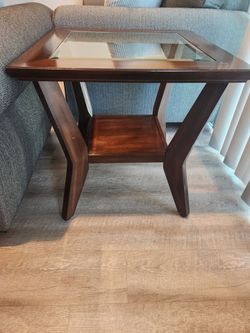Wood End Table
