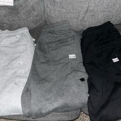 3 pro club sweatpants 2xl together