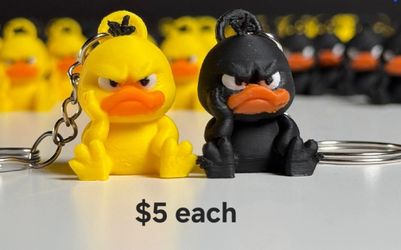 Angry Ducks Mini Keychain 
