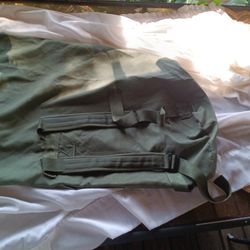 Green Backpack Duffel bag Holds Alot