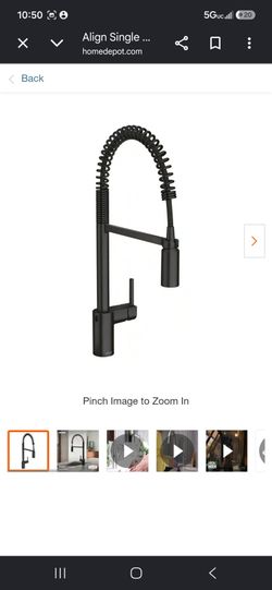 Moen motion sensor black kitchen faucet