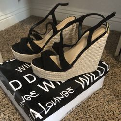 Black Wedges - Size 7