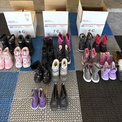 Toddler Kids 4C to 8C Snow Boots Girls Boys Waterproof Insulated Warm Winter Sports