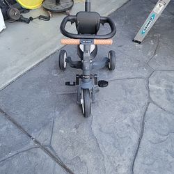 newyoo TR008 Tricycle, 5 in 1 Push Trike for Toddlers 1-3, Baby Balance Bike, Dark Gray