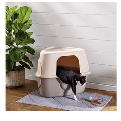 Corner Kitty Litter Box