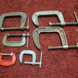 C Clamp Assortment Lot Everything Pictured $10