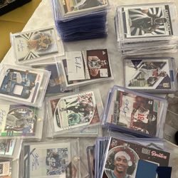 200 Basketball, Baseball, And Football Cards