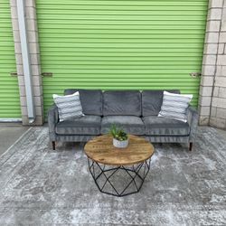 *Free Delivery* Gray Modern Living Spaces Couch Sofa