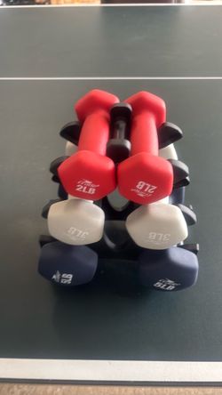 2, 3 & 5 Lb Dumbbell with Stand