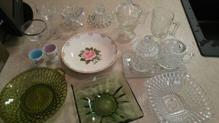Vintage Glass Ware- make offer