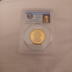 John Adams 2007 S Dollar Coin PR69DCAM Shiny