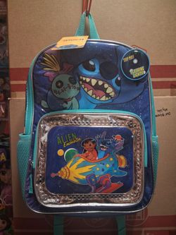 Disney Lilo and Stitch Backpack with lights 16 inches tall