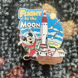 Disney Pin 2002 Flight To The Moon 35th Anniversary Disneyland