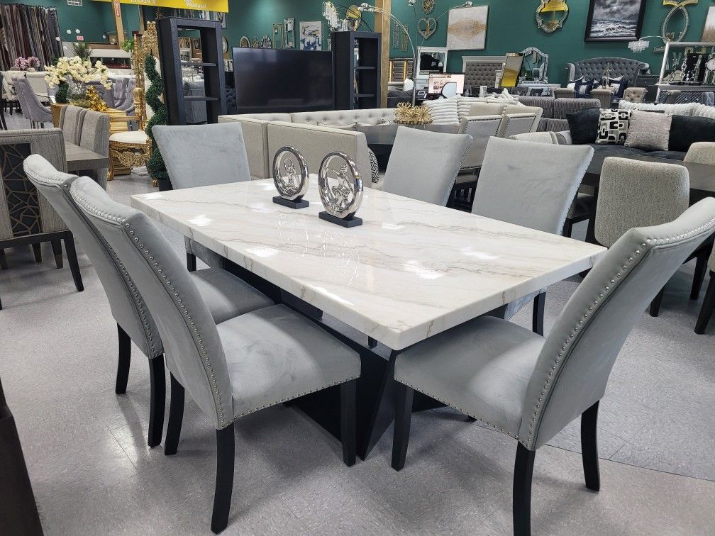 Real Marble Dining Set