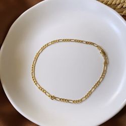 Simple Gold Plated Anklet 