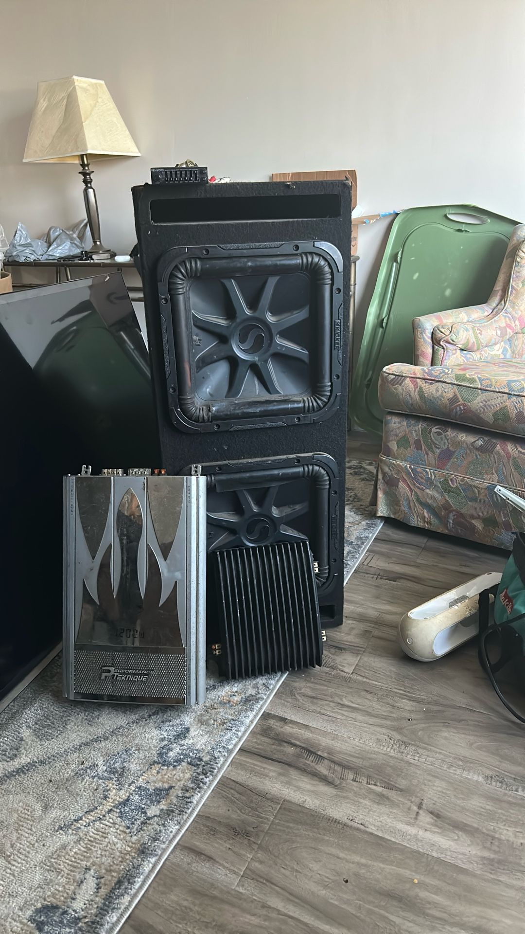 Square Kicker Kenwood Equalizer  1200 W Performance Teknique Sub buffer For Tweeters