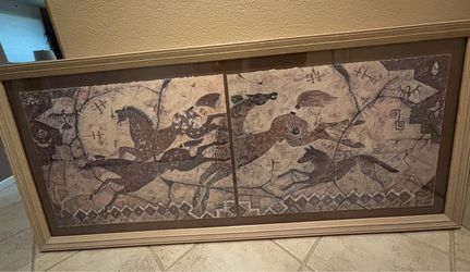 Oversized Southwestern Framed Wall Art 63x28. $195obo