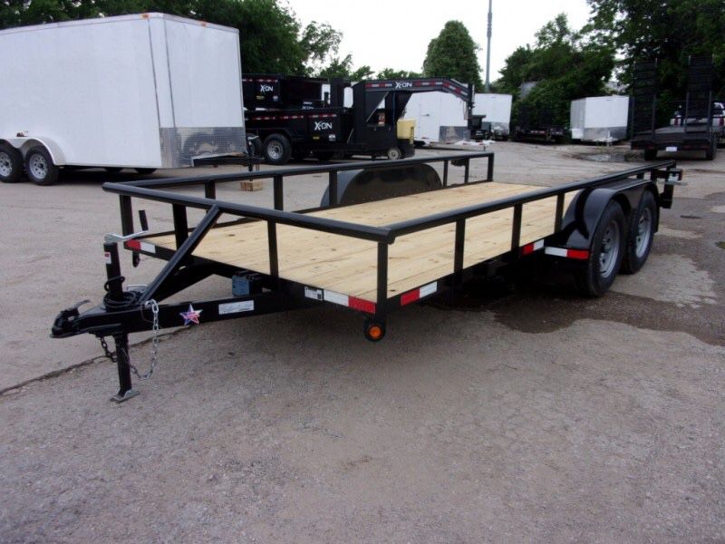 16x7 Utility Trailer BREAKS AND RAMPS Brand new