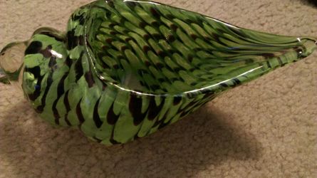 MURANO GLASS SEASHELL BOWL