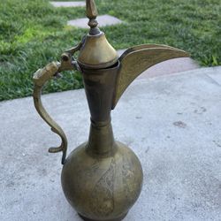 Vintage Brass Egyptian Tea Pot