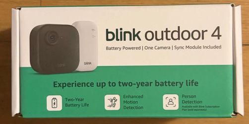 NEW Blink Outdoor 4 Wireless Camera + Sync Module Core