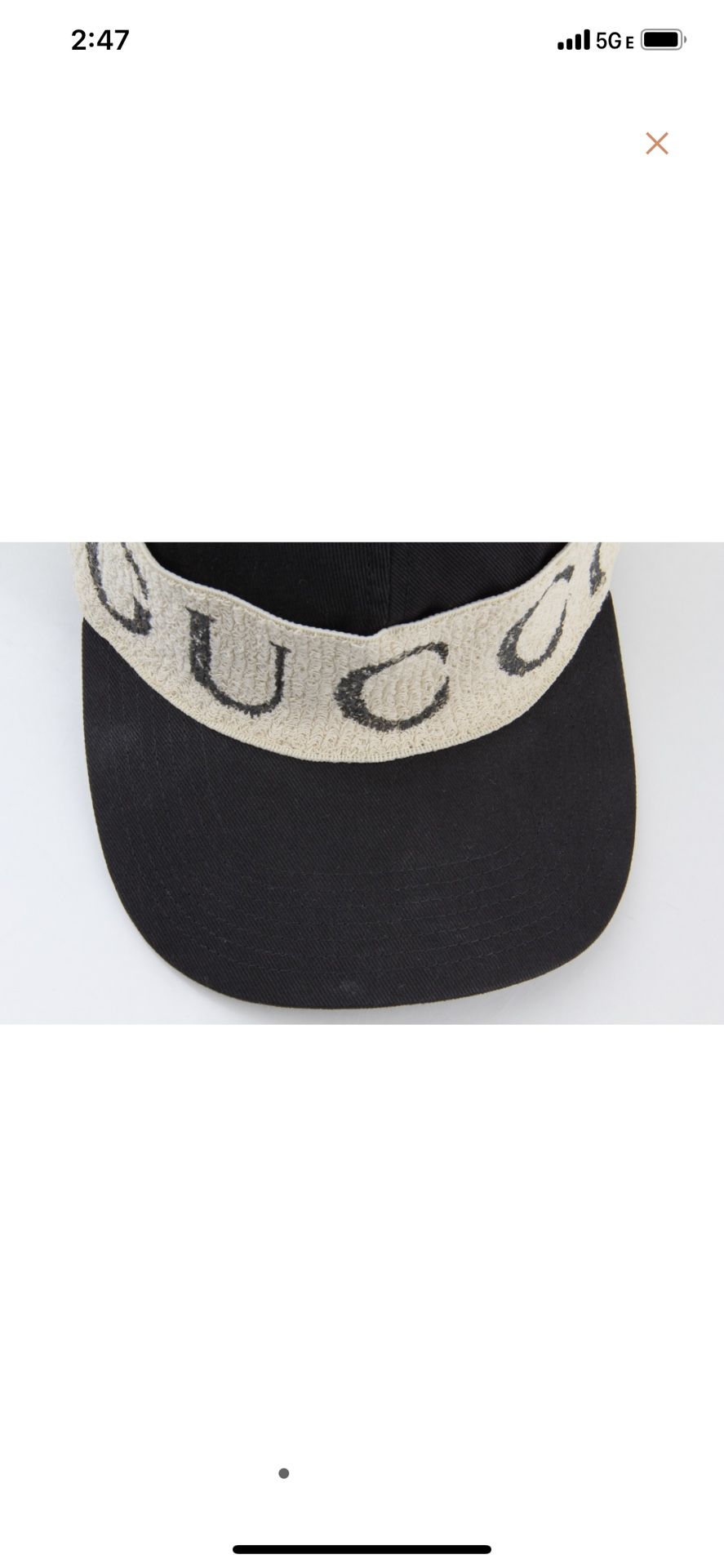 Gucci Black Logo Tape Baseball Cap