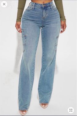 Straight leg jeans