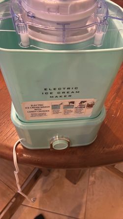 Electric Ice Cream Maker with Candy Crusher