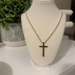 Stainless Steel Men’s Cross Necklace 
