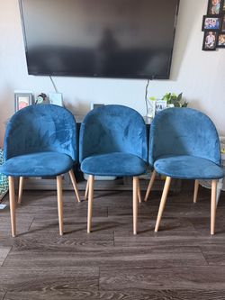 Velvet chairs