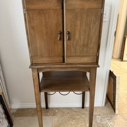 Vintage Mcm Ethan Allen Bar Cabinet 